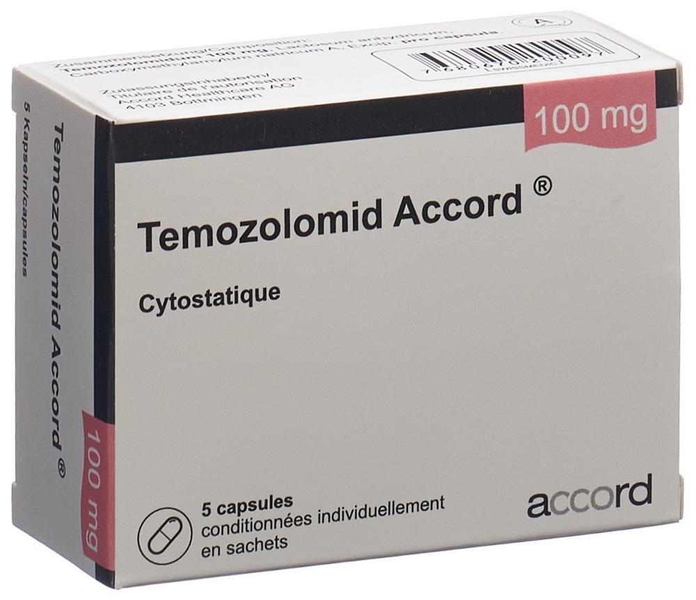 TEMOZOLOMID Accord caps 100 mg 5 pce