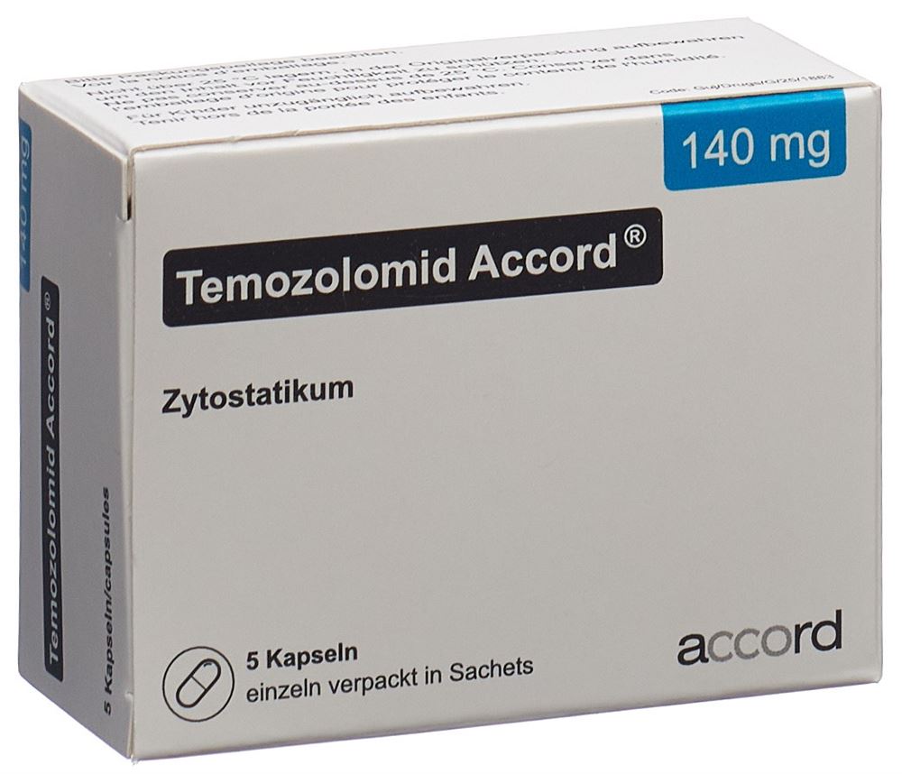 TEMOZOLOMID Accord caps 140 mg 5 pce
