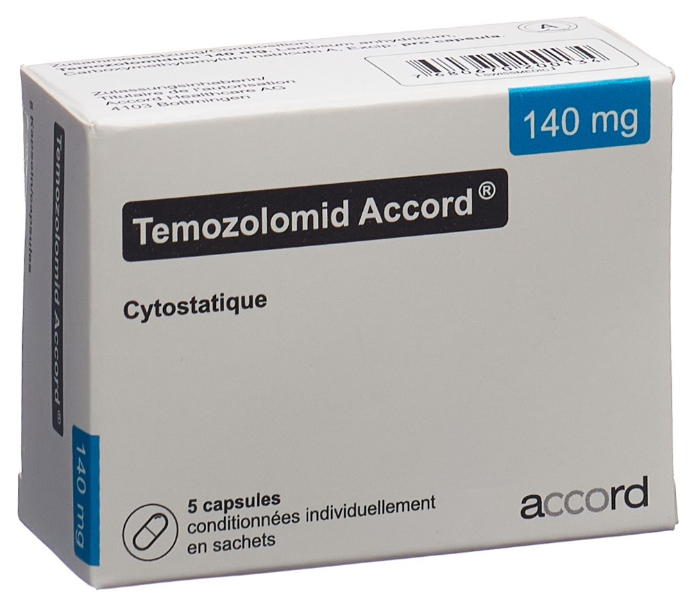 TEMOZOLOMID Accord caps 140 mg 5 pce