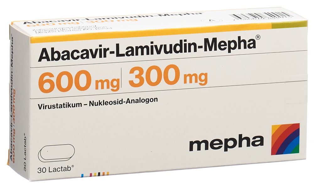 ABACAVIR LAMIVUDIN Mepha Lactab 600/300mg 30 pce