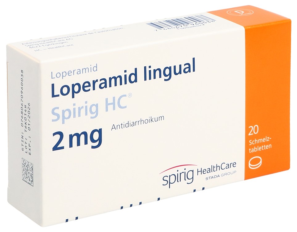 LOPERAMIDE LINGUAL Spirig HC 2 mg 20 pce