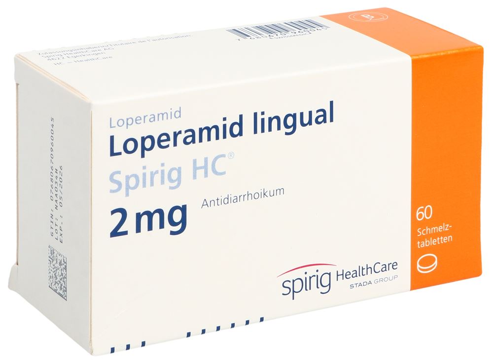 LOPERAMIDE LINGUAL Spirig HC 2 mg 60 pce
