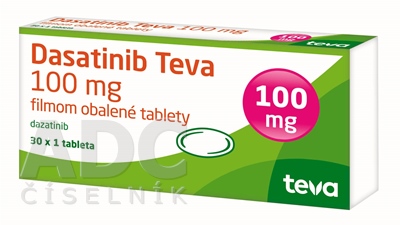 Dasatinib-Teva 100 mg, Filmtabletten