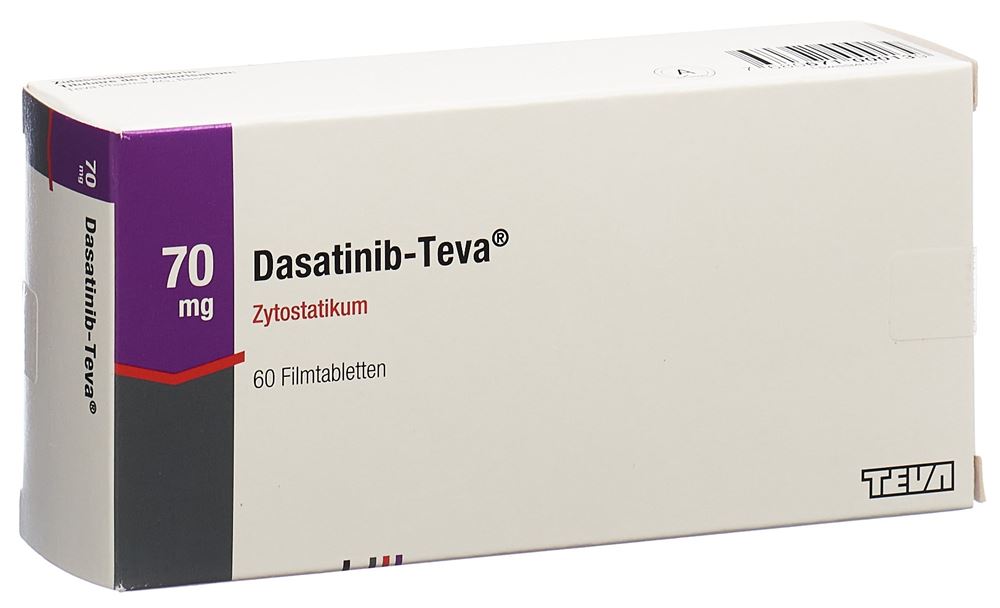Dasatinib-Teva 50 mg, Filmtabletten
