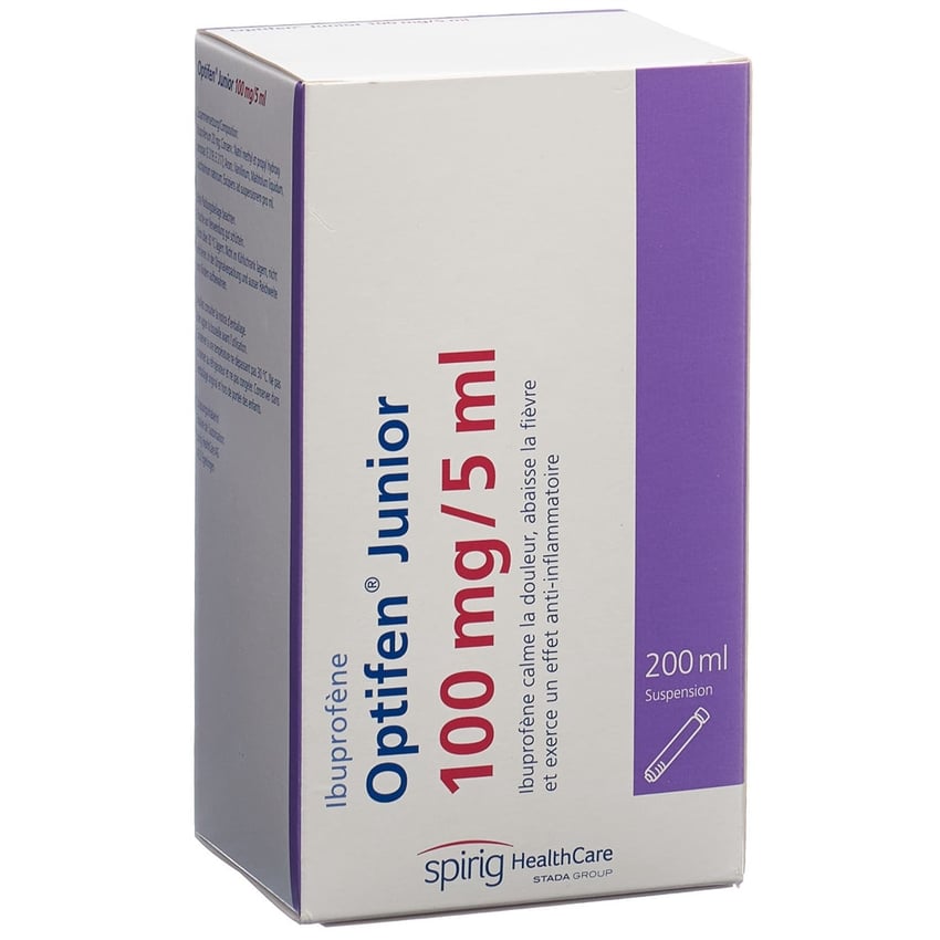 Optifen Dolo Junior 100 mg / 5ml, Suspension zum Einnehmen