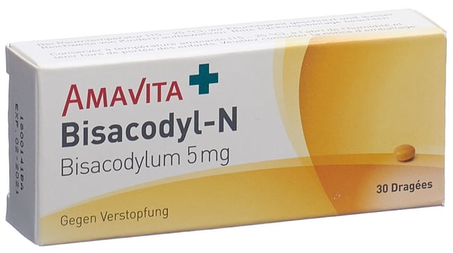 Amavita Bisacodyl-N 5mg, Dragées