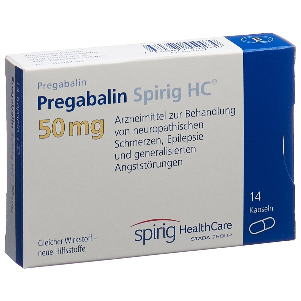PREGABALINE Spirig HC caps 50 mg 14 pce