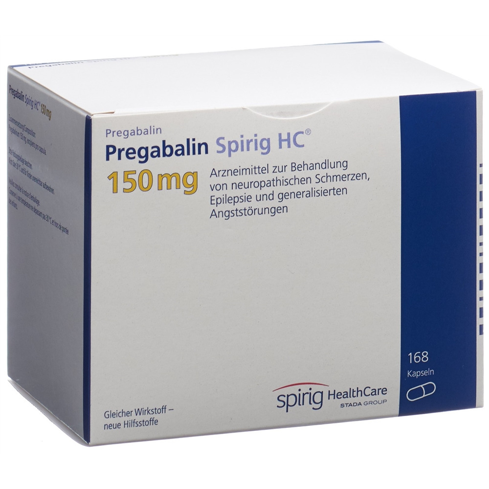 PREGABALINE Spirig HC caps 150 mg 168 pce