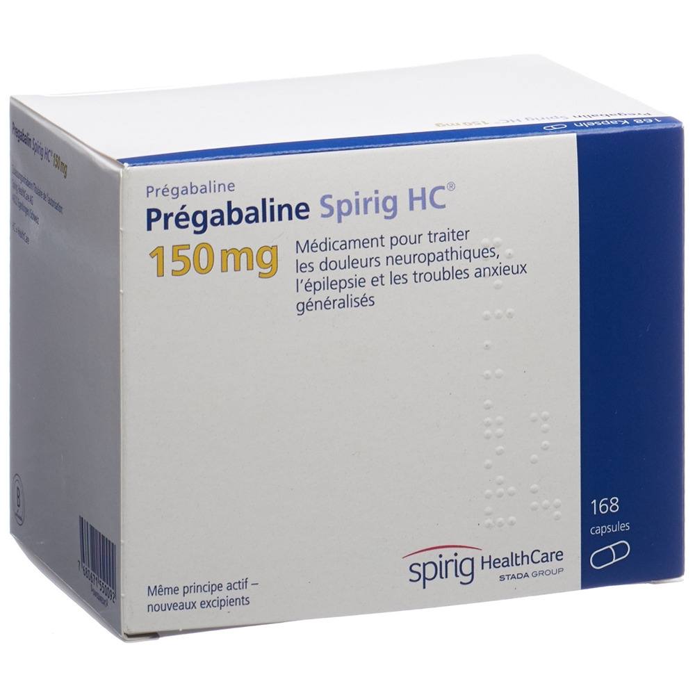 PREGABALINE Spirig HC caps 150 mg 168 pce