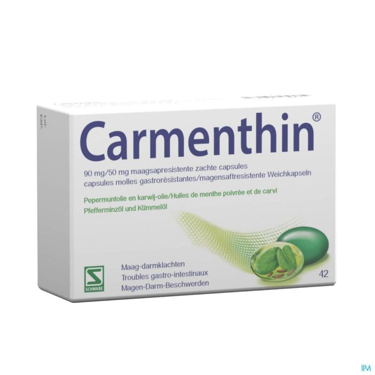 Carmenthin, magensaftresistente Weichkapsel