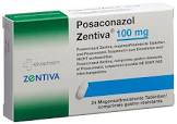 Posaconazol Zentiva 100 mg, magensaftresistente Tablette