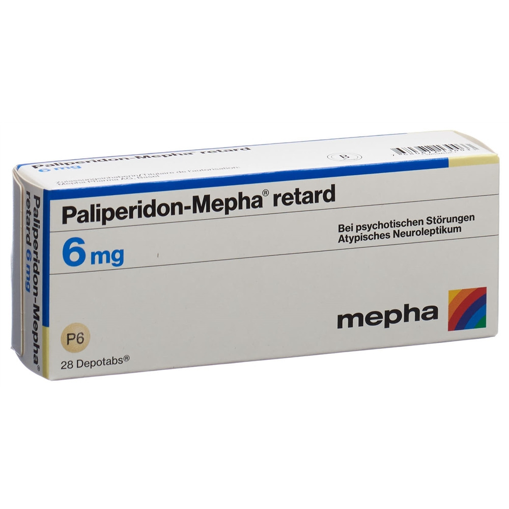 PALIPERIDON Mepha retard cpr ret 6 mg 28 pce