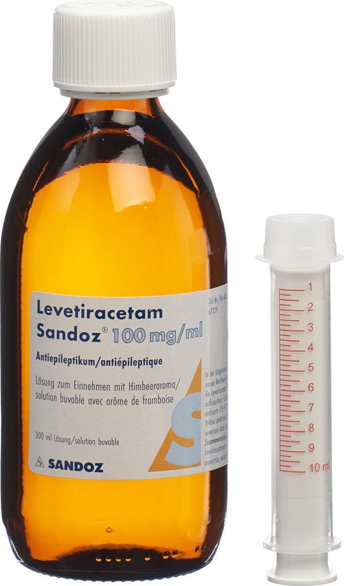 Levetiracetam Sandoz 100mg/mL, Lösung
