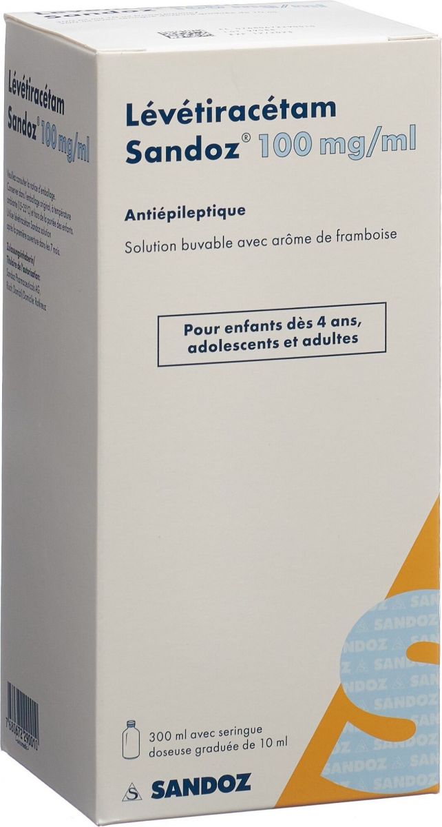 Levetiracetam Sandoz 100mg/mL, Lösung