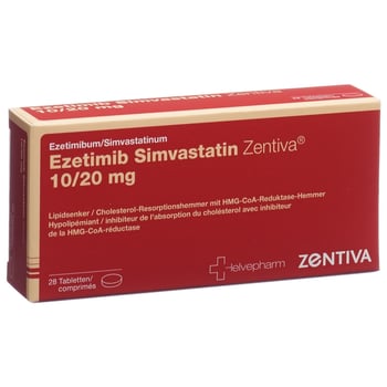 Ezetimib Simvastatin Zentiva 10/40 mg, Tabletten