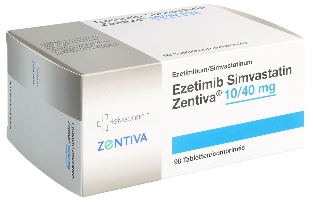 EZETIMIB SIMVASTATIN Zentiva cpr 10/40 mg 98 pce