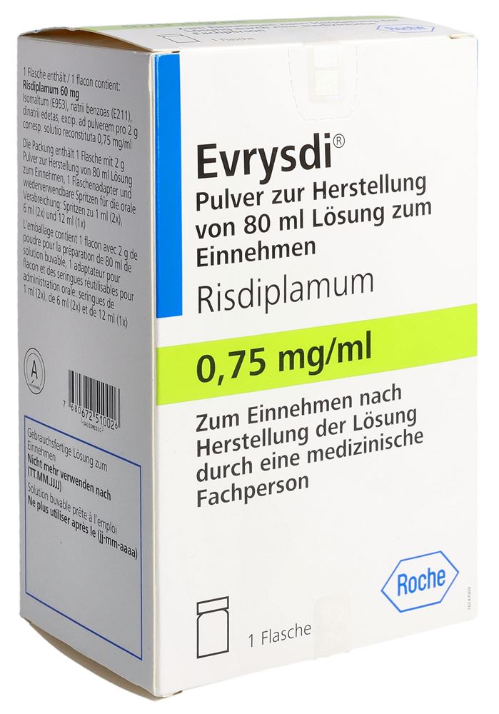 EVRYSDI pdr 0.75 mg/ml sol fl 80 ml + 1 ml ser