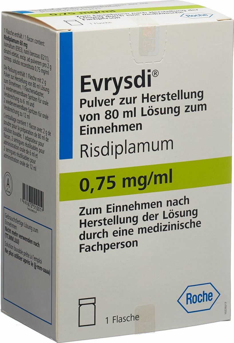 Evrysdi 0.75 mg/ml, Pulver zur Herstellung einer Lösung zum Einnehmen