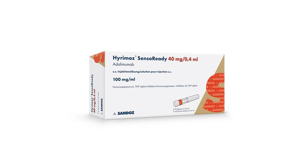 HYRIMOZ SensoReady sol inj 40 mg/0.4ml 2 x 0.4 ml