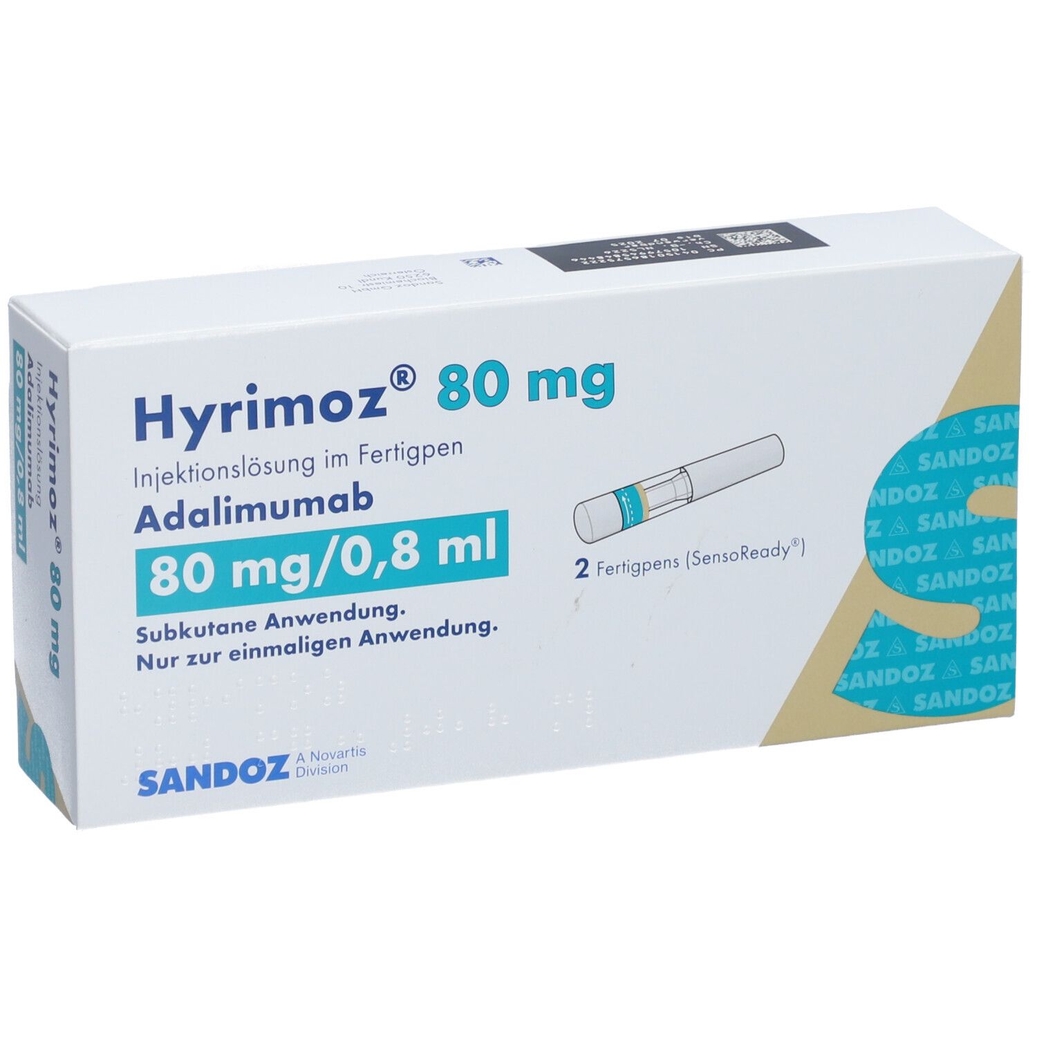 Hyrimoz SensoReady 80 mg/0.8 ml, Injektionslösung im Fertigpen
