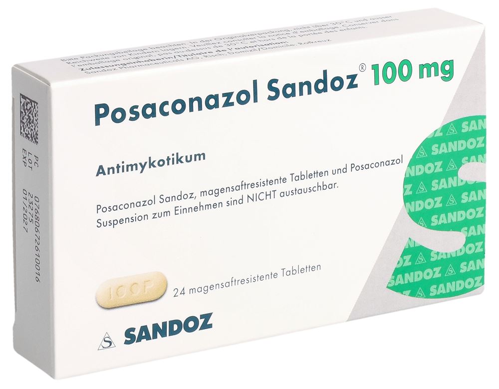 POSACONAZOL Sandoz cpr 100 mg 24 pce