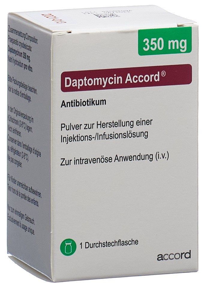 DAPTOMYCIN Accord subst sèche 500 mg flac