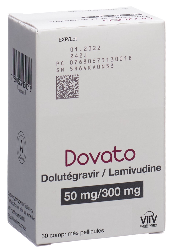 DOVATO cpr pell 50/300 mg bte 30 pce