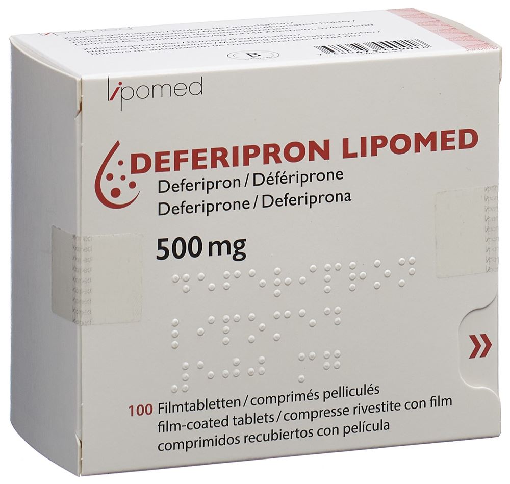 DEFERIPRON Lipomed cpr pell 500 mg 100 pce