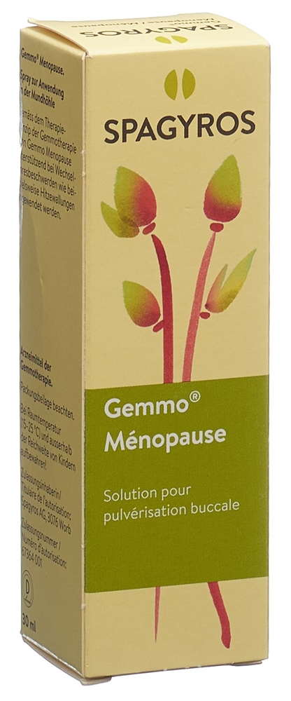 Gemmo Menopause, Spray zur Anwendung in der Mundhöhle