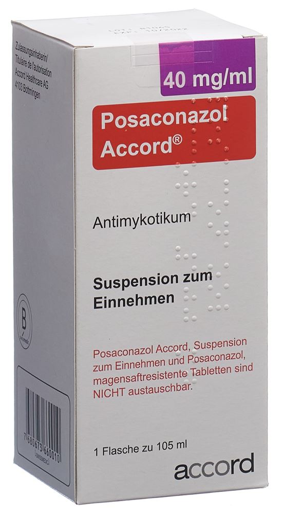 POSACONAZOL Accord 40 mg/ml susp 105 mL 1 pce