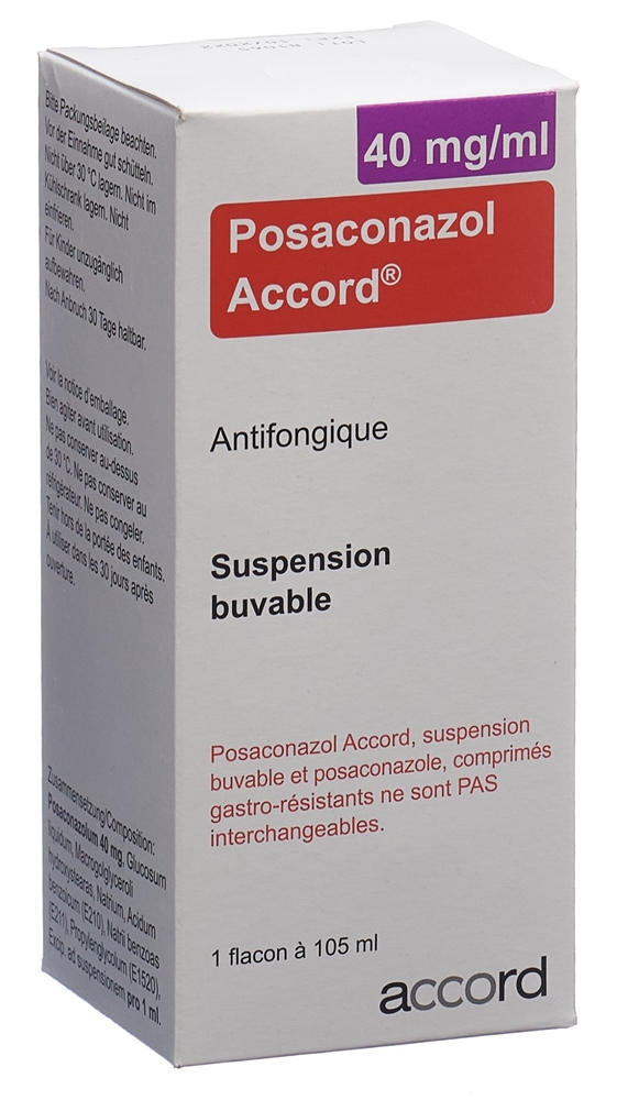 POSACONAZOL Accord 40 mg/ml susp 105 mL 1 pce