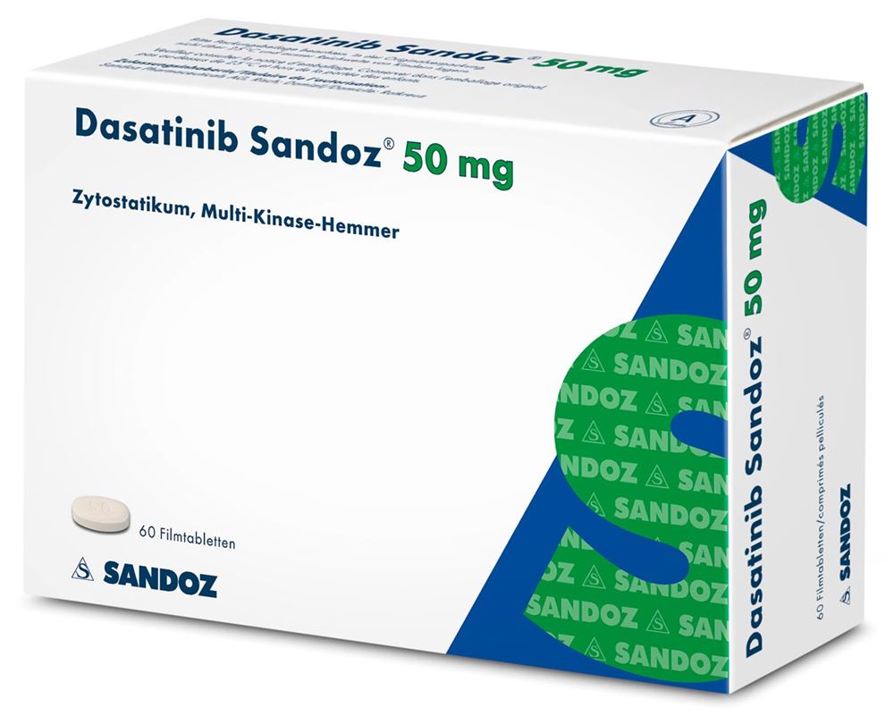 DASATINIB Sandoz cpr pell 50 mg 60 pce