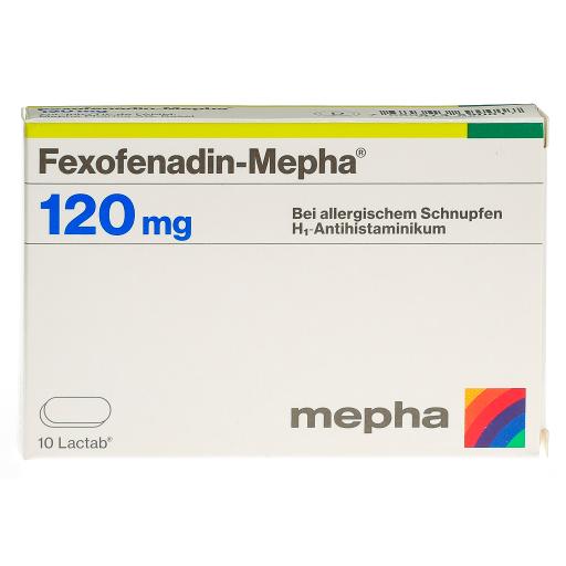 FEXOFENADIN Mepha Lactab 180 mg 10 pce