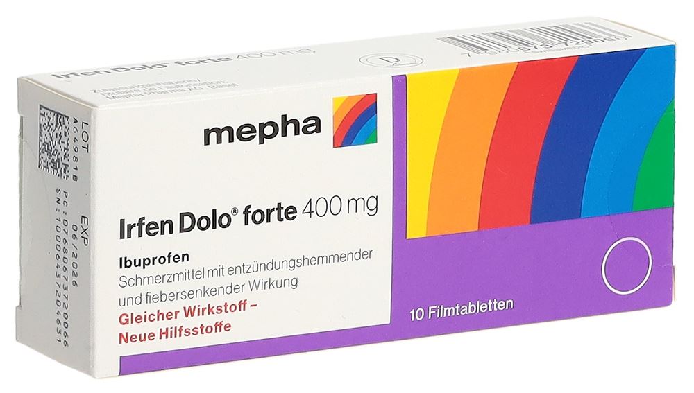 IRFEN DOLO forte cpr pell 400 mg 10 pce