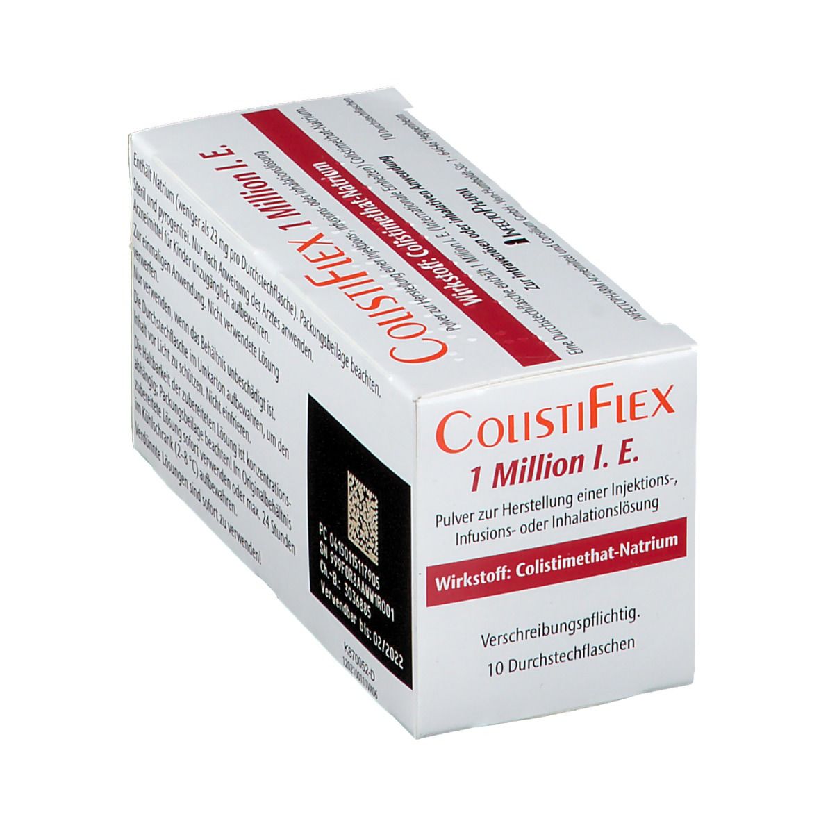 Colistin zur Infusion 1 Mio IE, Pulver zur Herstellung einer Infusionslösung