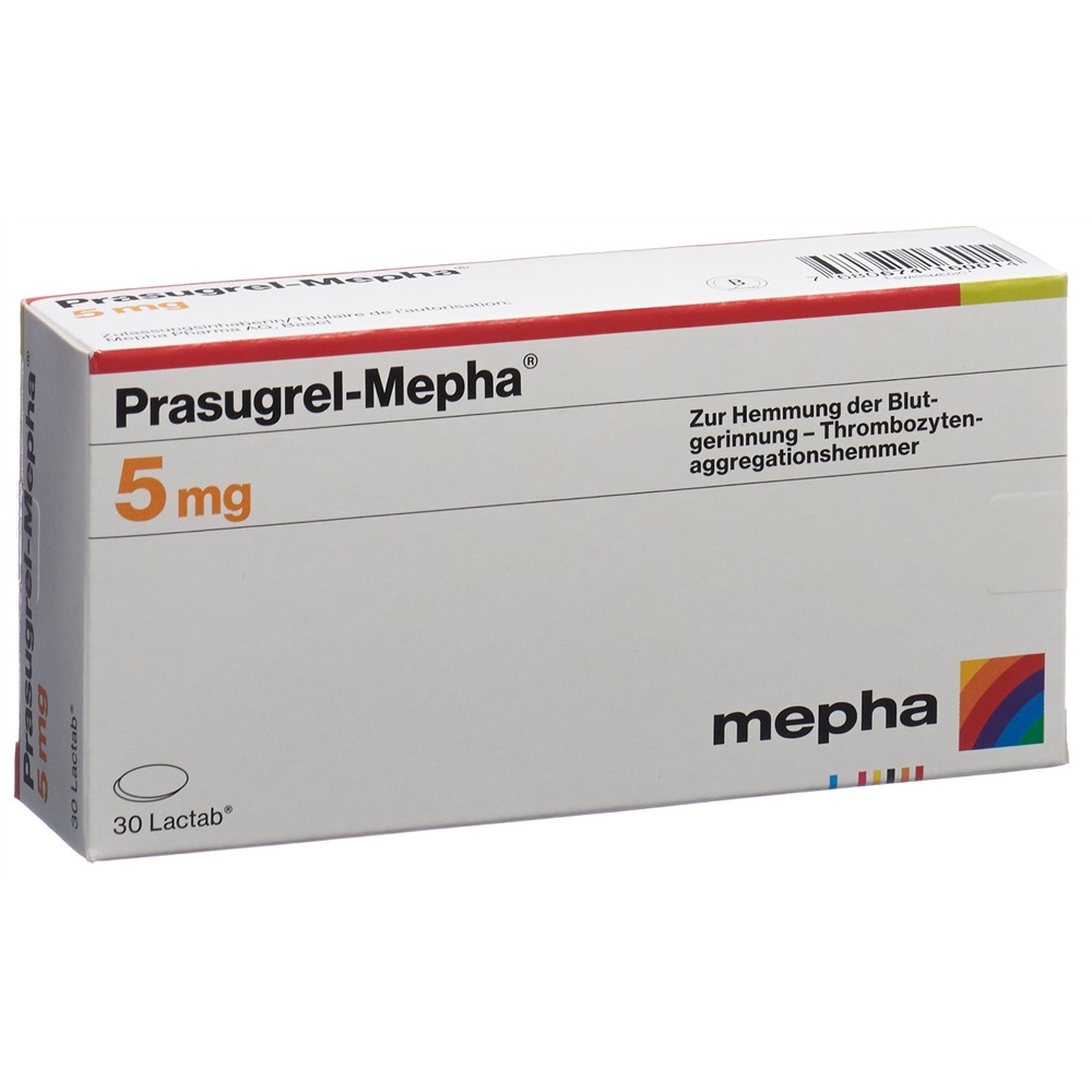 PRASUGREL Mepha Lactab 5 mg 30 pce