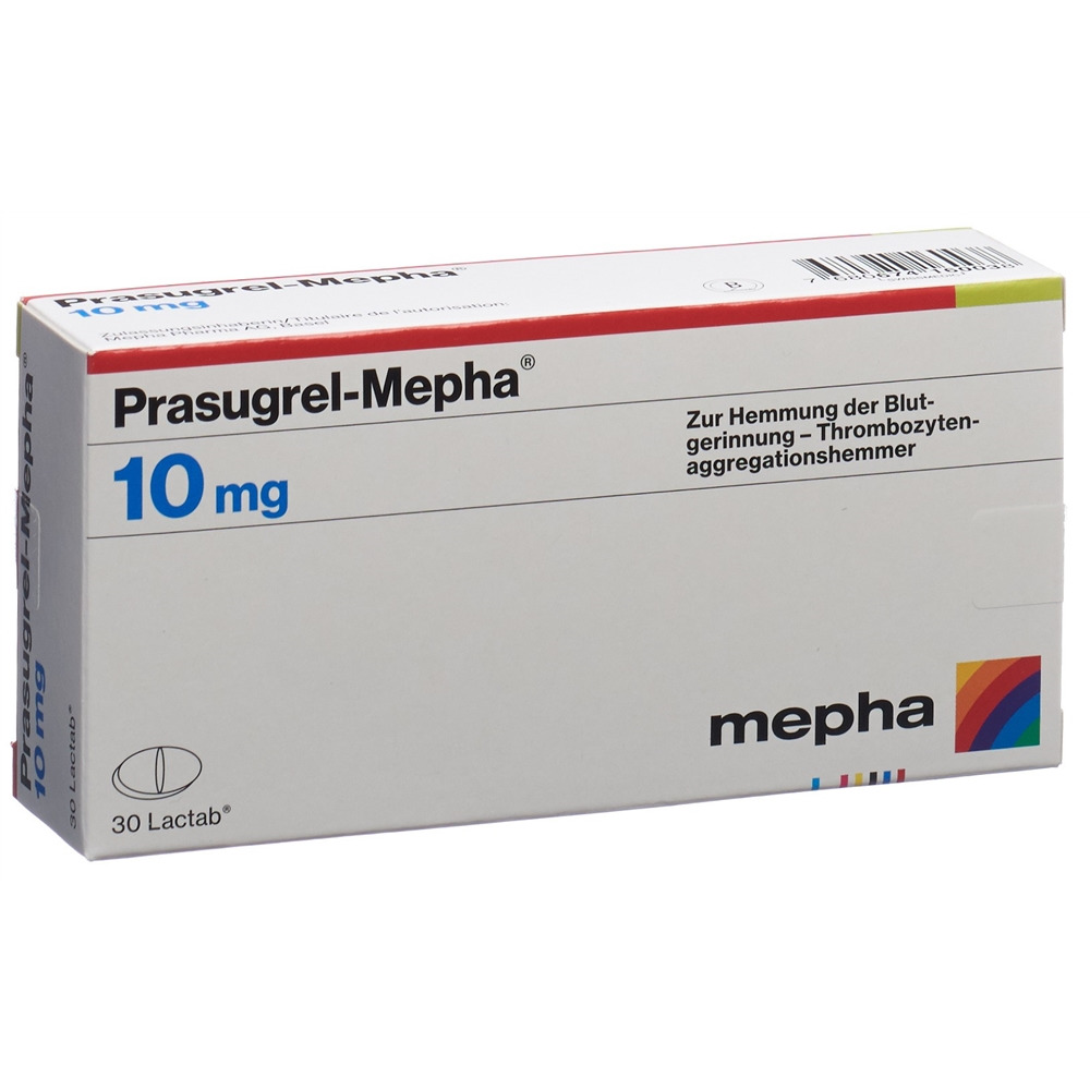 PRASUGREL Mepha Lactab 10 mg 100 pce