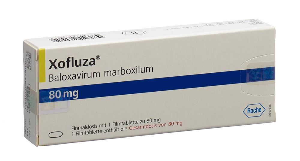 XOFLUZA cpr pel 80 mg 1 pce
