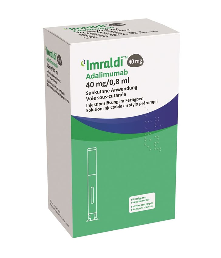 Imraldi 40 mg/0.8 ml, Injektionslösung in einer Fertigspritze