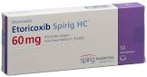 ETORICOXIBE Spirig HC cpr pell 60 mg 10 pce