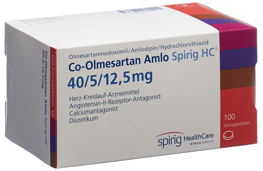 CO-OLMESARTAN AMLO Spirig HC 40/5/12.5mg 100 pce