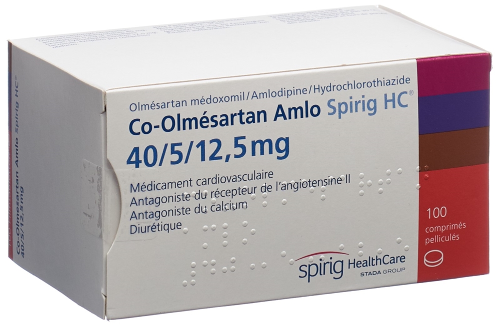 CO-OLMESARTAN AMLO Spirig HC 40/5/12.5mg 100 pce