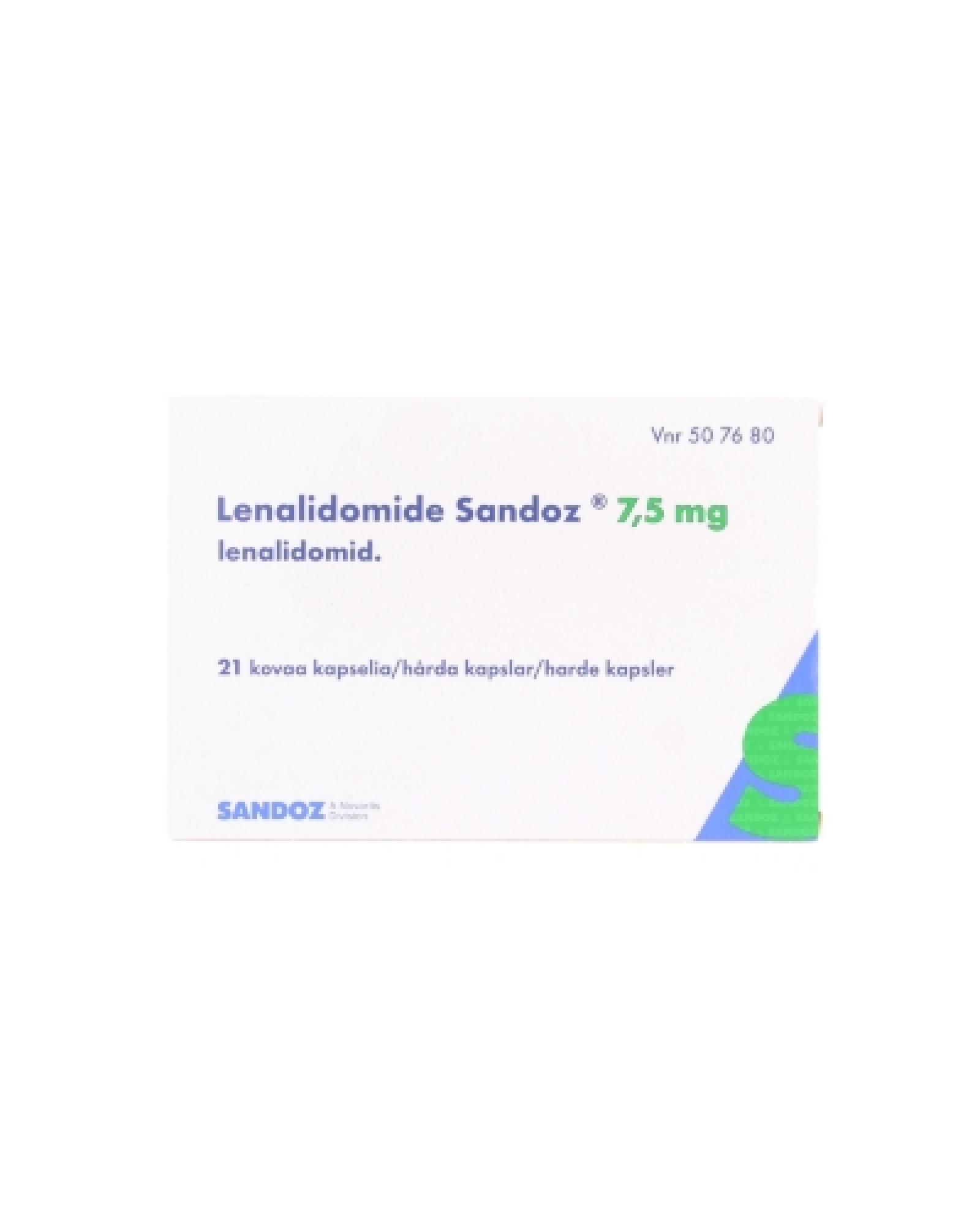 Lenalidomid Sandoz 7.5 mg, Kapseln