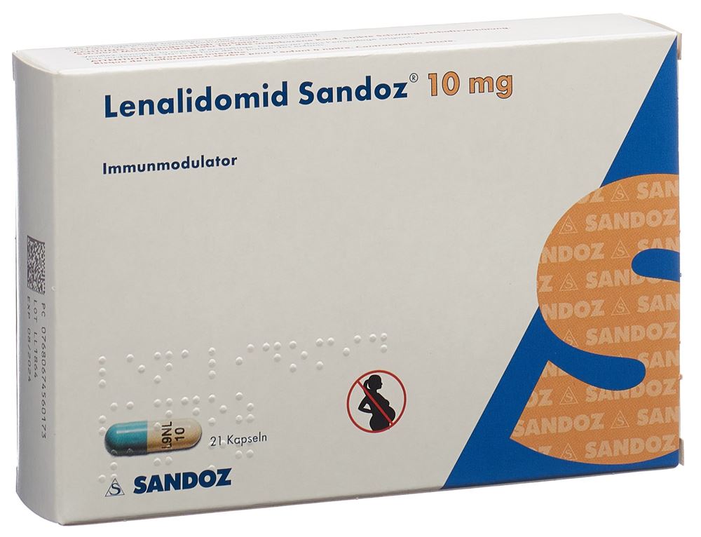 Lenalidomid Sandoz 10 mg, Kapseln