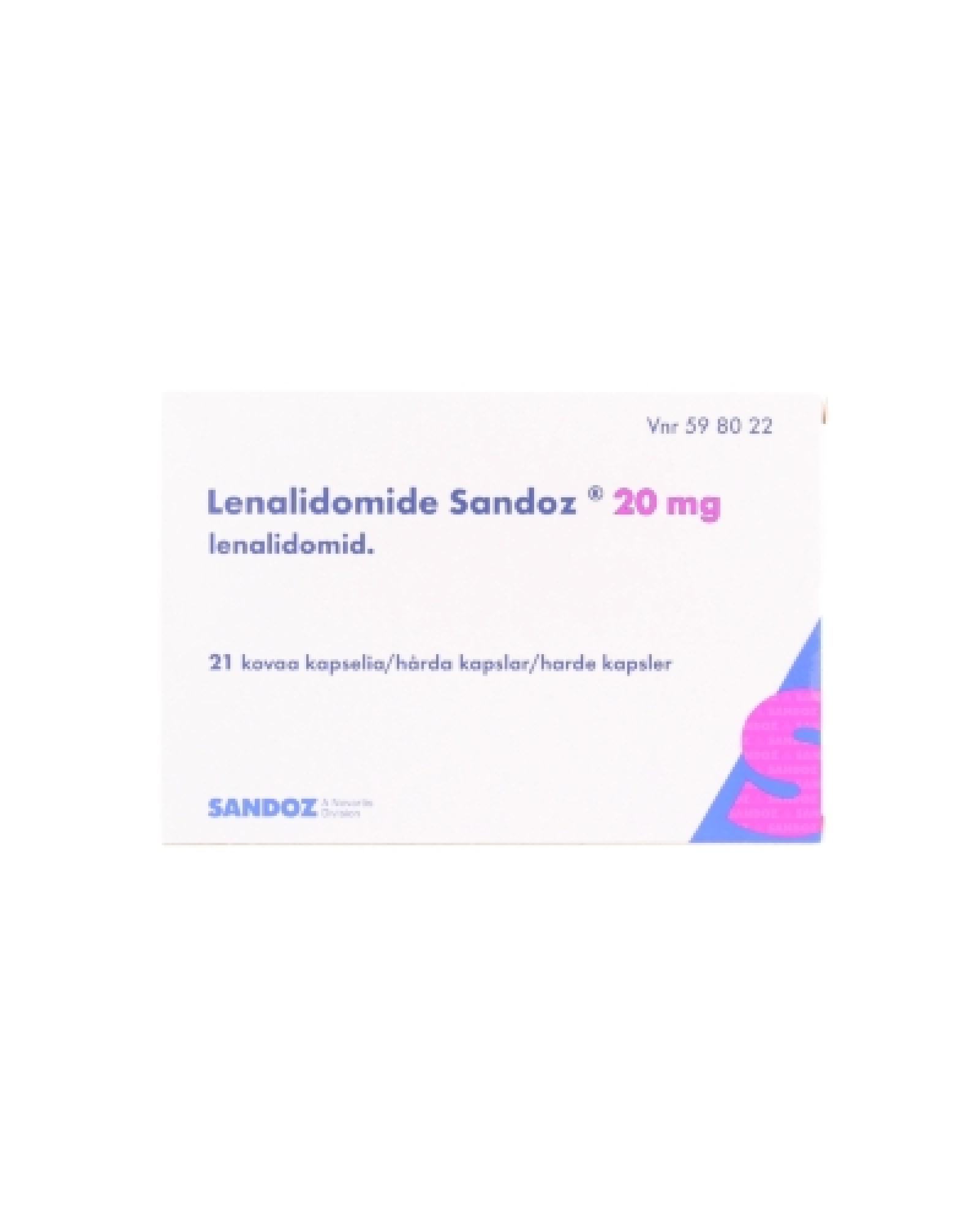 Lenalidomid Sandoz 20 mg, Kapseln