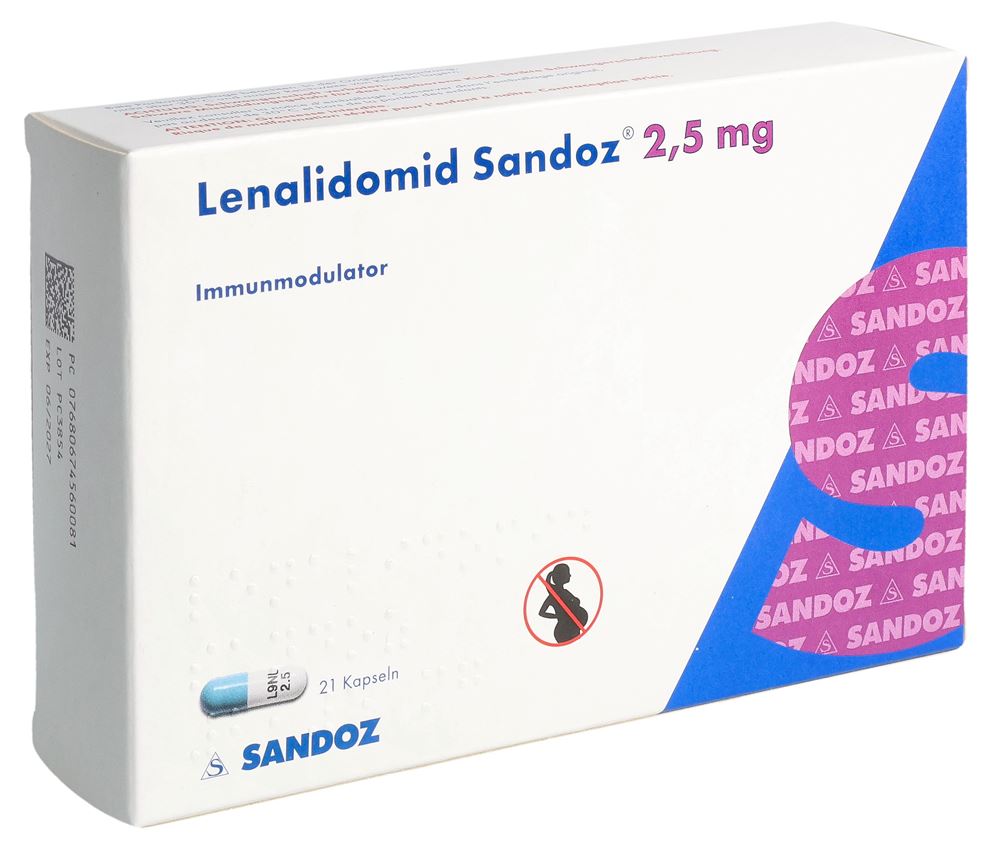 LENALIDOMID Sandoz caps 2.5 mg 21 pce