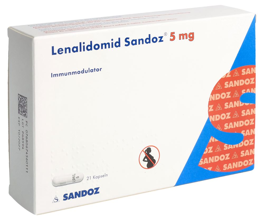 LENALIDOMID Sandoz caps 5 mg 21 pce
