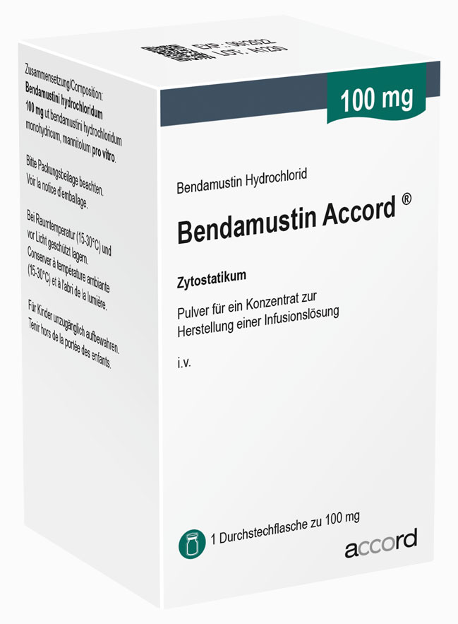Bendamustin Accord 100 mg, Pulver für ein Konzentrat zur Herstellung einer Infusionslösung