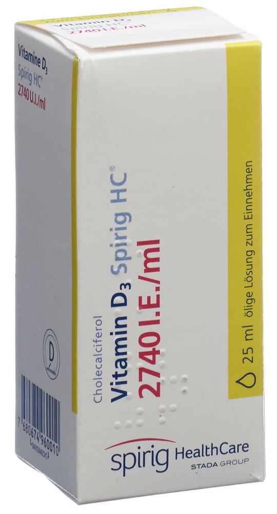 Vitamin D3 Spirig HC 2740 I.E./ml, ölige Lösung zum Einnehmen