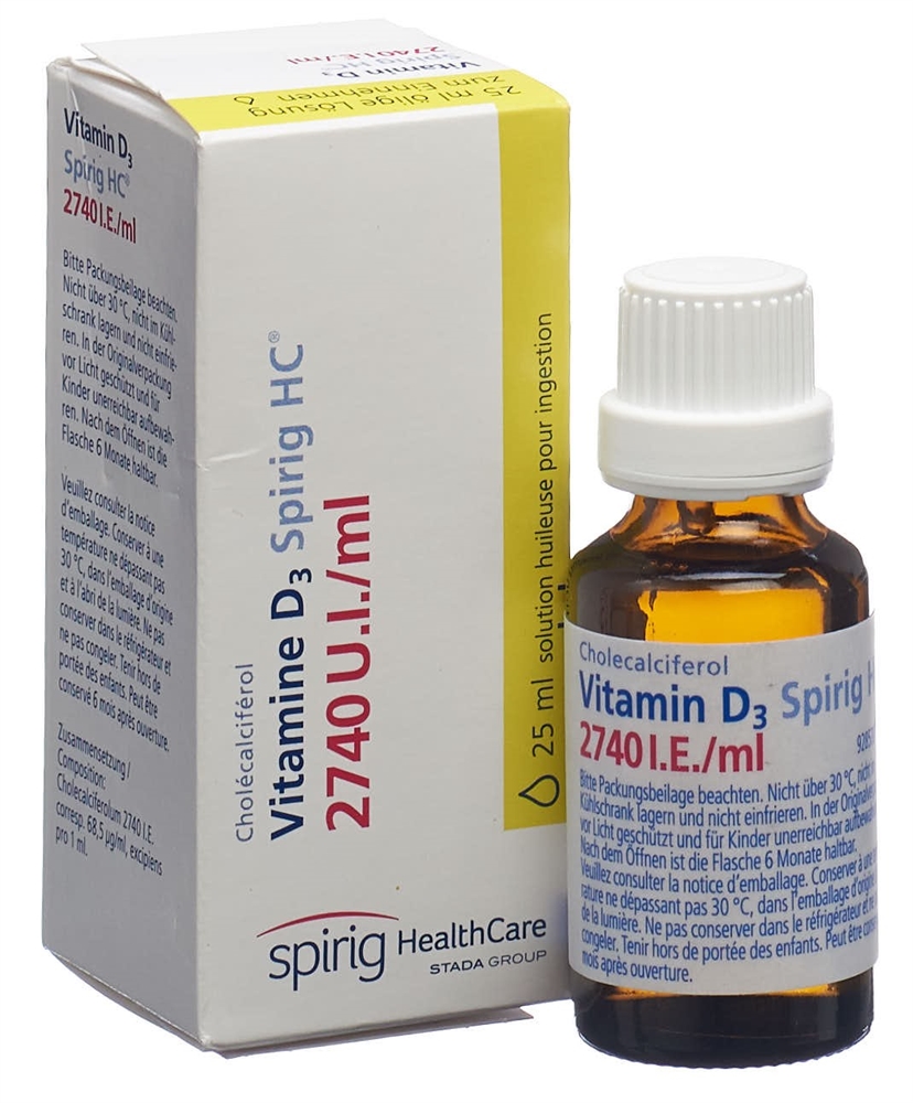 Vitamin D3 Spirig HC 2740 I.E./ml, ölige Lösung zum Einnehmen